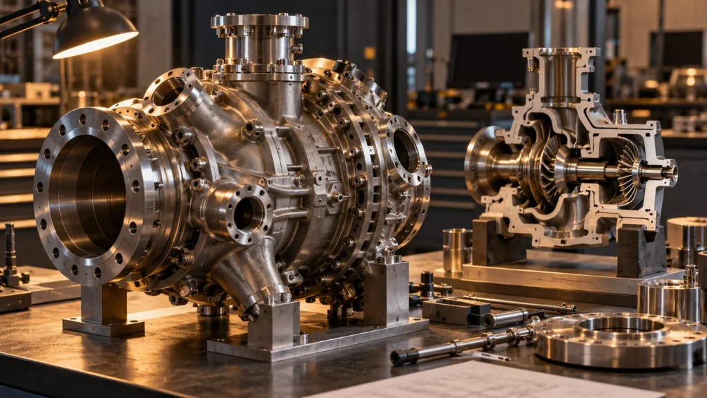 Complex Flow Passages Make Turbopump Housings a Manufacturing-Sequence Problem